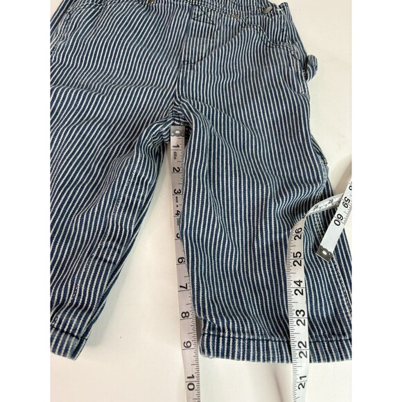 Lakin Mckey Overalls 24M Striped, Blue/White, Farmer, Sanforized Style - Picture 6 of 8